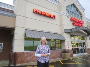 Kay goes to the pharmacy